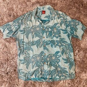 Junction West Mens Hawaiian Shirt XL BLUE